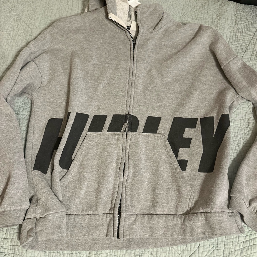 Hurley Light Gray Fleece Jacket